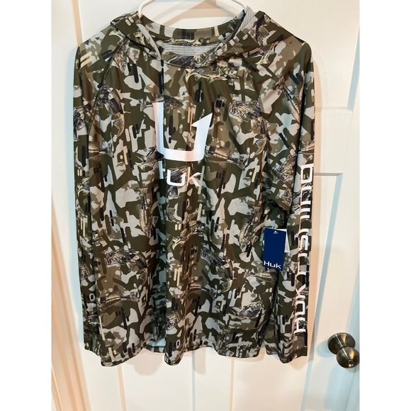 Huk Other - Huk Fishing Men's KC Icon Apex Vert Hoodie.